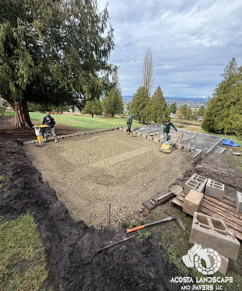 Multi-Tiered Patio, Fire Pit & Integrated Outdoor Living Design in Bothell 